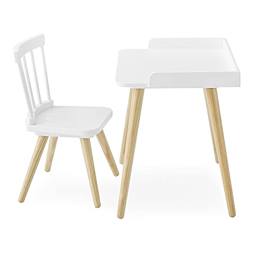 Kids' Desk & Chair Set-Greenguard Gold Certified-Ideal for Arts & Crafts, Snack Time, Studying