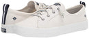Sperry Womens Crest Vibe Linen Sneaker, White, 7.5