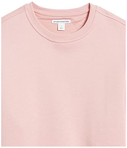 Amazon Essentials Men's Fleece Crewneck Sweatshirt, Pink, Large