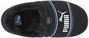 Moccasin Slipper, Black-Glacial B, 4 US Unisex Big Kid