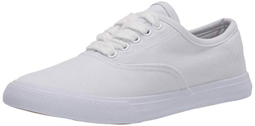 Women's Lace-Up Sneaker, White, 12 Medium US