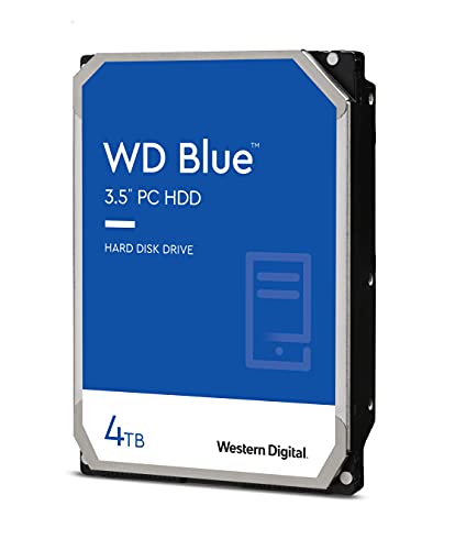 4TB WD Blue PC Internal Hard Drive HDD - 5400 RPM, SATA 6 Gb/s, 256 MB Cache