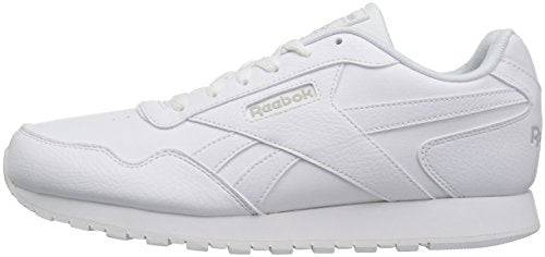 Reebok womens Classic Harman Run Sneaker, White/Steel, 8.5 US