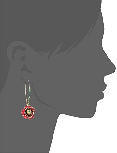 Betsey Johnson Rose Dangle Earring