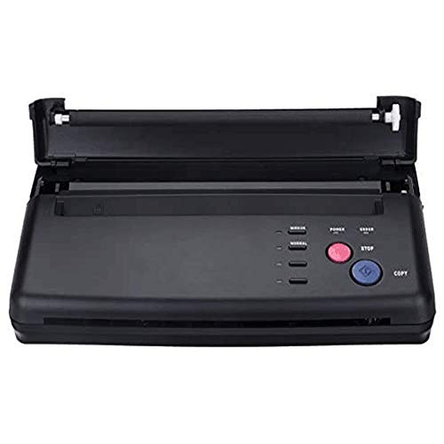Black Tattoo Transfer Stencil Machine Thermal Copier Printer with Bonus Papers