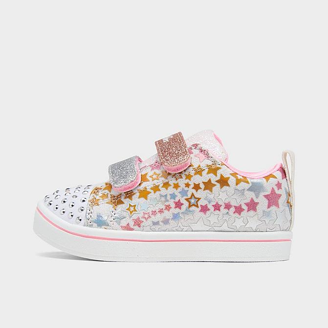 GIRLS' TODDLER SKECHERS TWINKLE TOES - SPARKLE RAYZ STAR BLAST CASUAL SHOES