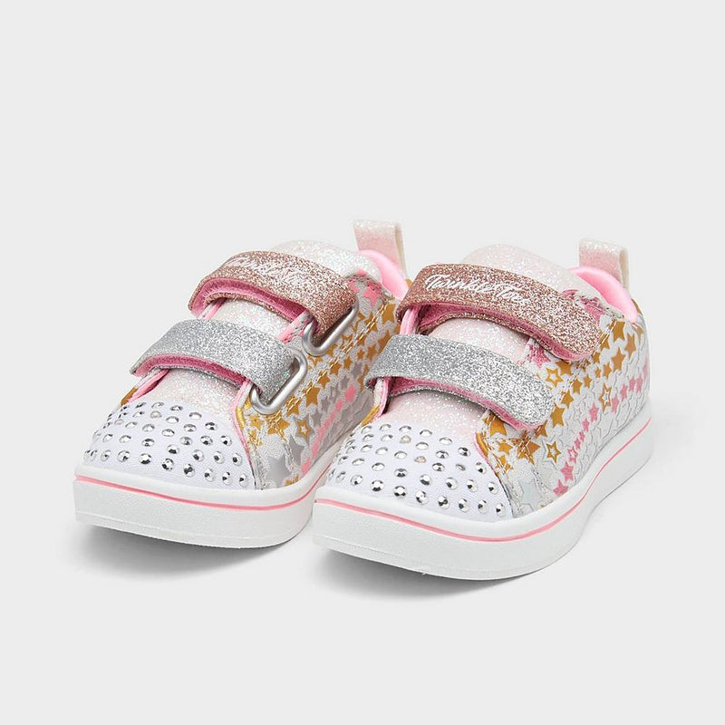 GIRLS' TODDLER SKECHERS TWINKLE TOES - SPARKLE RAYZ STAR BLAST CASUAL SHOES