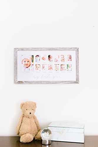 My First Year Photo Moments Baby Keepsake Picture Frame, Baby’s First Year Photo Frame