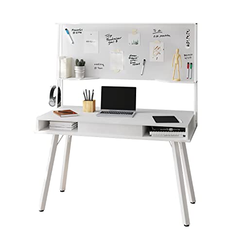 Study Computer Storage & Magnetic Dry Erase White Board Home Office Desk