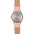 Minnie Mouse Time Teacher Stainless Steel Watch with Pink Leather Band