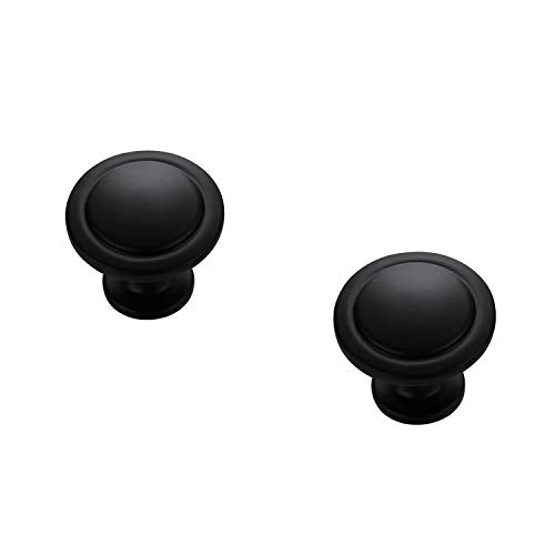 30 Pack 1-1/4 inch Kitchen Cabinet Knobs Drawer Knobs Dresser Knobs Matte Black