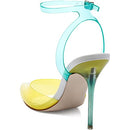 Womens Pirrie Metallic Pointed Toe Heels Yellow 6.5 Medium (B,M)