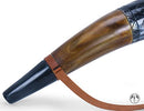 18Inch Genuine Ox Battle Trumpet with Leather Strap-Hand Engraved| Easy and Clear