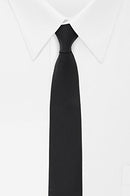 Men's Solid Tie, Black, One Size