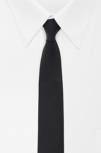 Men's Solid Tie, Black, One Size