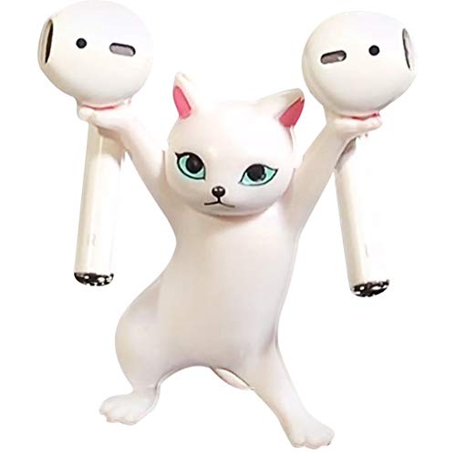 【Upgraded Anti-Drop】 Magnetic Cute Dance Cat Airpod Holder Headphone