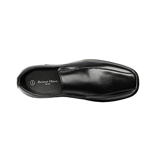 Bruno Marc Men's Cambridge-05 Black Leather Lined Dress Loafers Shoes - 12 M US