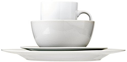 16-Piece Porcelain Kitchen Dinnerware Set with Plates, Bowls and Mugs