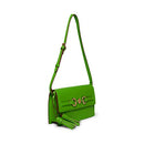 Anne Klein E/W Flap Shoulder w/Horse bit, Grass Green