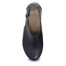 Dansko Women's Sassy Black Milled Heel 7.5-8 M US - Adjustable Strap, Comfort