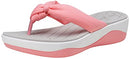 Jeossy Women's 58 Pink Flip Flops Sandals Slip on Summer Comfort Sandal Cotton Outdoor Shoes Size 8(DJY858 Pink 08)