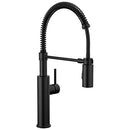 Black Kitchen Faucet with Pull Down Sprayer, Commercial Style Kitchen Sink Faucet