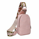 Women Chest Bag Sling Bag Small Crossbody PU Leather Satchel Daypack