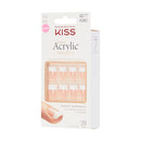 Salon Acrylic French Nail Manicure Set, Medium Length, Square, “ Sugar Rush”, Nail Kit