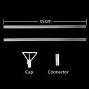 6 PACKS LED Light Up BoBo Balloons with Stick,3 Levels Flashing LED String Lights,