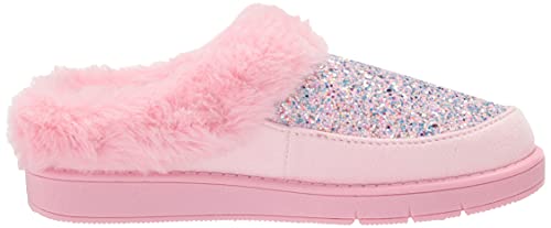 Skechers Kids Girls Sleep Slides Slipper, Pink, 4 Big Kid