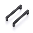 30 Pack 5 Inch Kitchen Square Cabinet Handles Matte Black Cabinet Pulls Black Drawer