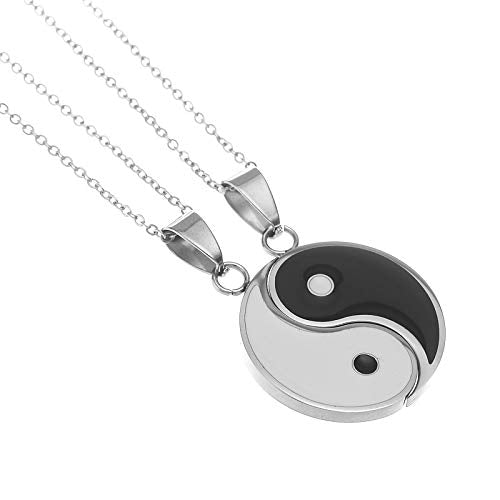 Yinyang Personalized Matching Puzzle Diagrams Best Friend Necklaces Gifts