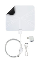 FlatWave Amplified Razor Thin HDTV Indoor Antenna (Renewed)