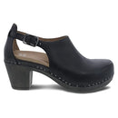 Dansko Women's Sassy Black Milled Heel 7.5-8 M US - Adjustable Strap, Comfort