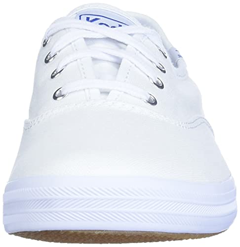 Keds womens Champion Canvas Sneaker, White, 8.5 US