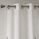 Botanical Sheer Curtains for Bedroom, Modern Contemporary Linen Grommet