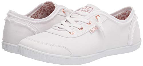 Skechers Womens Bobs B Cute Sneaker, White, 8 US