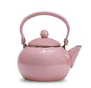 Enamel Teakettle Non-Whistling, 2 Quart, Pink