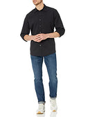 Men's Regular-Fit Long-Sleeve Solid Casual Poplin Shirt