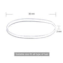 Clear Elastic, 1500pcs Mini Small Clear Ponytail Elastics Holders for Blond Kids Girls Hair