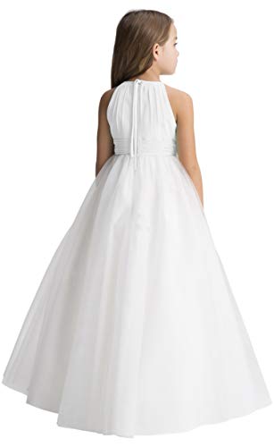Chiffon Tulle Flower Girl Dress Junior Bridesmaid Dresses for Wedding Party Aline