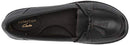 Clarks womens Ashland Bubble Slip On Loafer, Black, 8.5 Wide US
