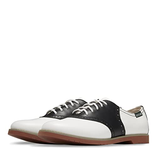 Eastland Women's Sadie Oxford, Black/White, 8 Medium US