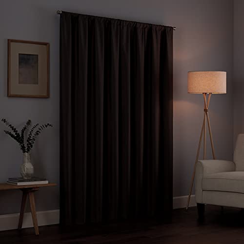 Modern Blackout Thermal Rod Pocket Window Curtain for Bedroom or Living Room