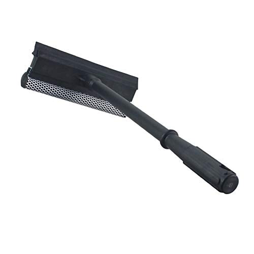 Window Squeegee Cleaning Tool Window Cleaner Car Squeegee Windshield Cleaning Sponge and Rubber Squeegee,BlackM