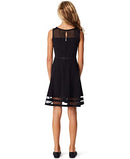 Girls' Sleeveless Party Dress, Fit and Flare Silhouette