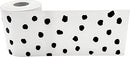 Teacher Created Resources Black Painted Dots on White Straight Rolled Border Trim (TCR8910)
