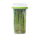 FreshWorks Saver, Medium Tall Produce Storage Container, 12.7-Cup, Clear