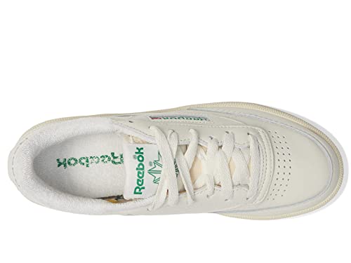 Reebok Women's Club C Sneaker Chalk/Alabaster/Glen Green Vintage 9