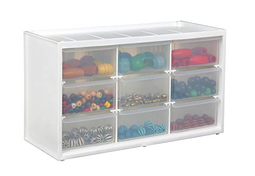 ArtBin 0365498 Store-in-Drawer Cabinet-14.375in x 6in x 8.675in, 9, White